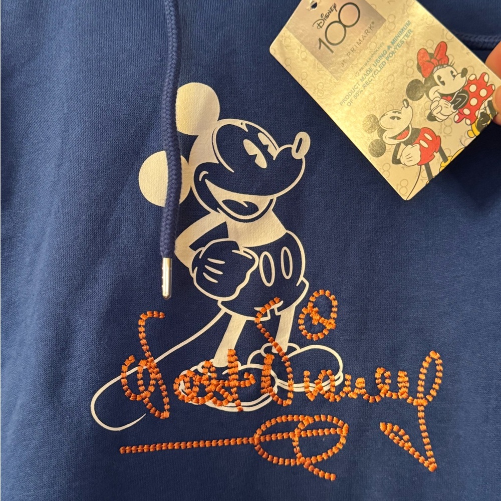 Sale! NWT Disney 100 Years  “Original & only Mickey” Hoodie Sweater - Picture 4 of 10
